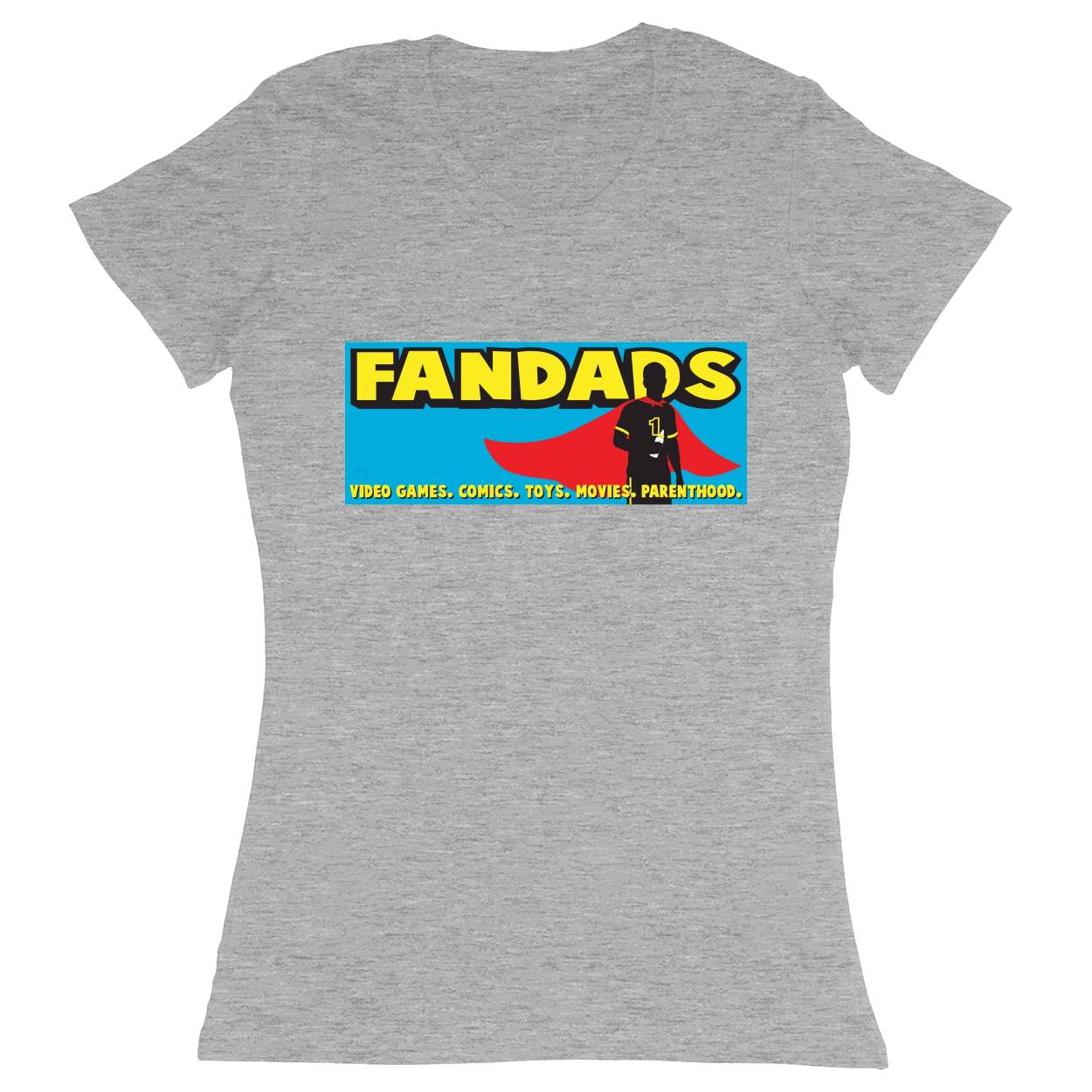Premium Ladies Fitted Soft T-Shirt - Heather Grey - front