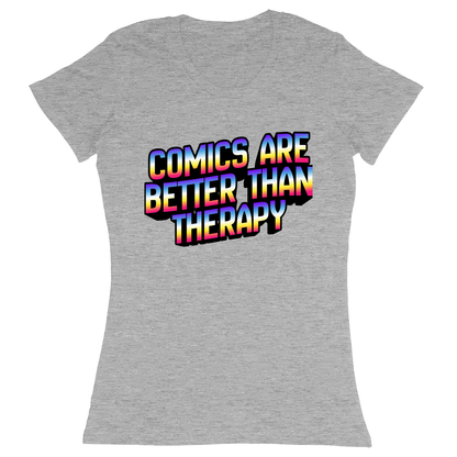 Premium Ladies Fitted Soft T-Shirt - Heather Grey - front