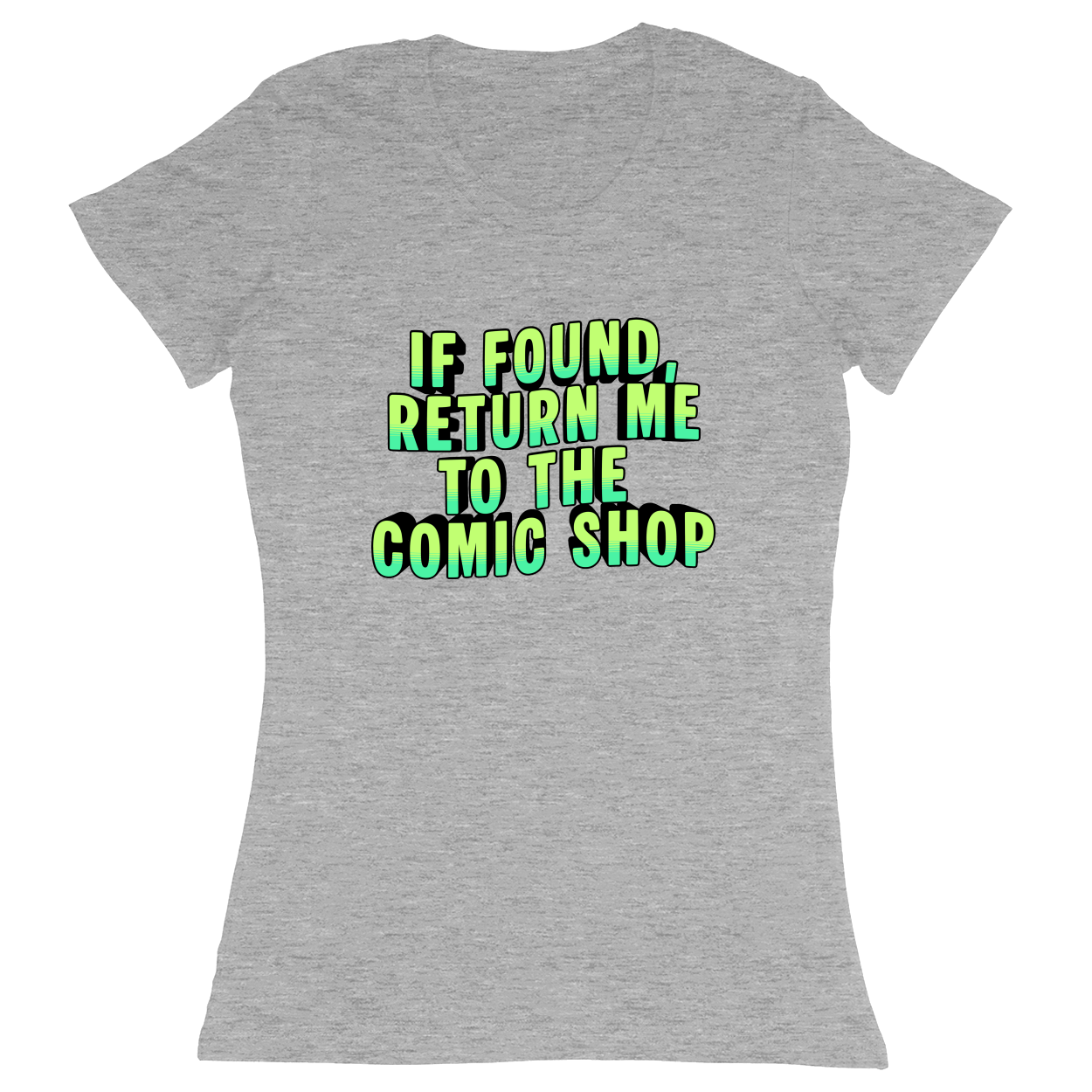 Premium Ladies Fitted Soft T-Shirt - Heather Grey - front***Heather Grey|||Premium Ladies Fitted Soft T-Shirt