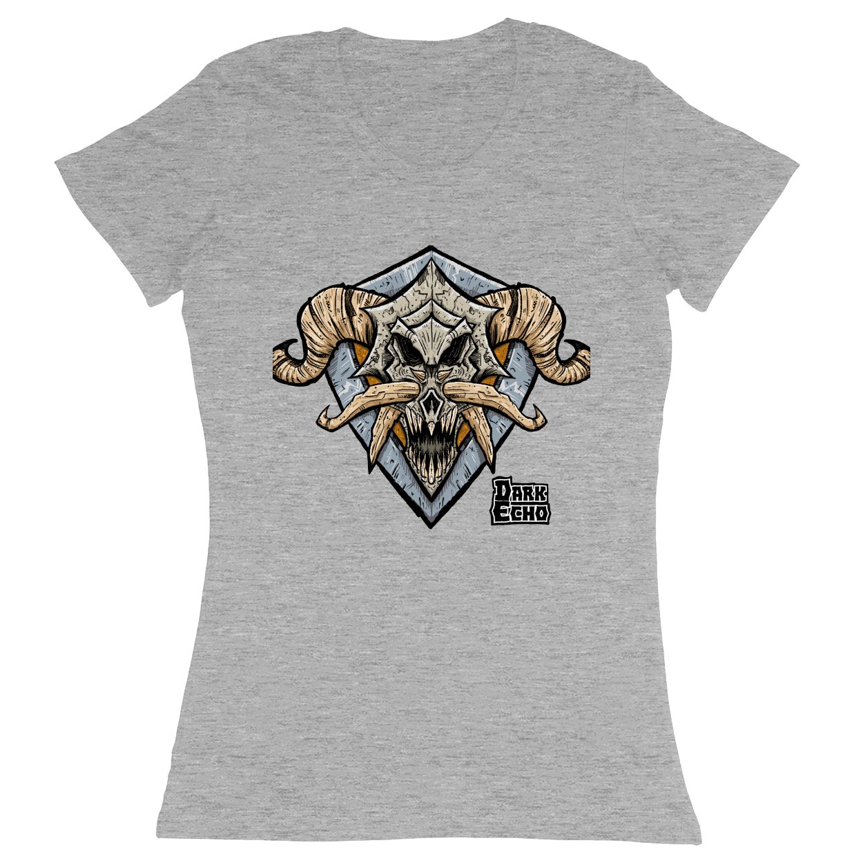 Premium Ladies Fitted Soft T-Shirt - Heather Grey - front***Heather Grey|||Premium Ladies Fitted Soft T-Shirt