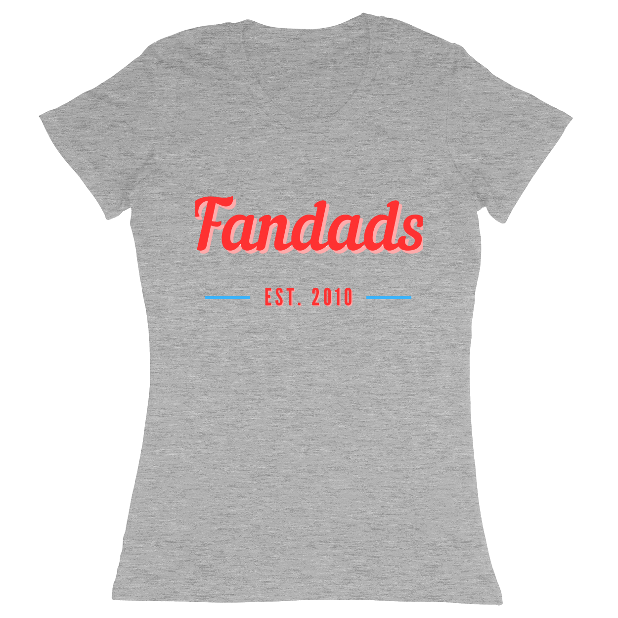 Premium Ladies Fitted Soft T-Shirt - Heather Grey - front***Heather Grey|||Premium Ladies Fitted Soft T-Shirt