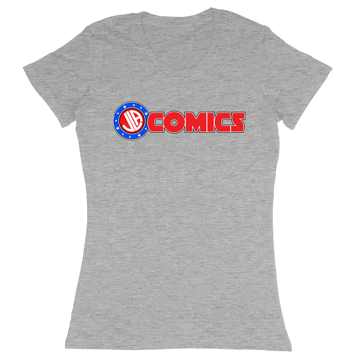 Premium Ladies Fitted Soft T-Shirt - Heather Grey - front