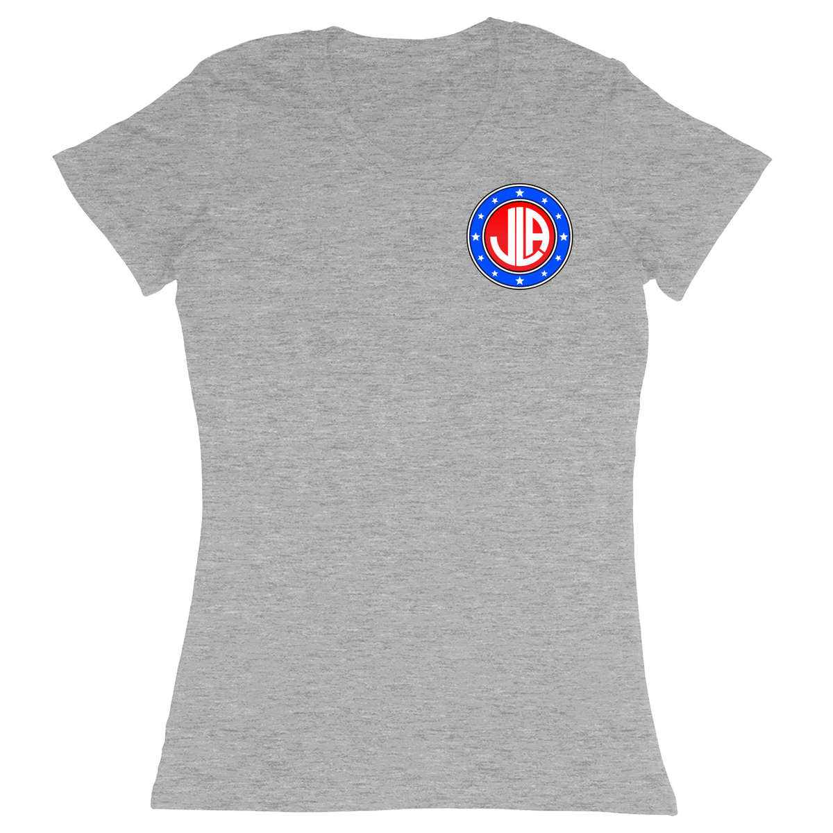 Premium Ladies Fitted Soft T-Shirt - Heather Grey - front***Heather Grey|||Premium Ladies Fitted Soft T-Shirt