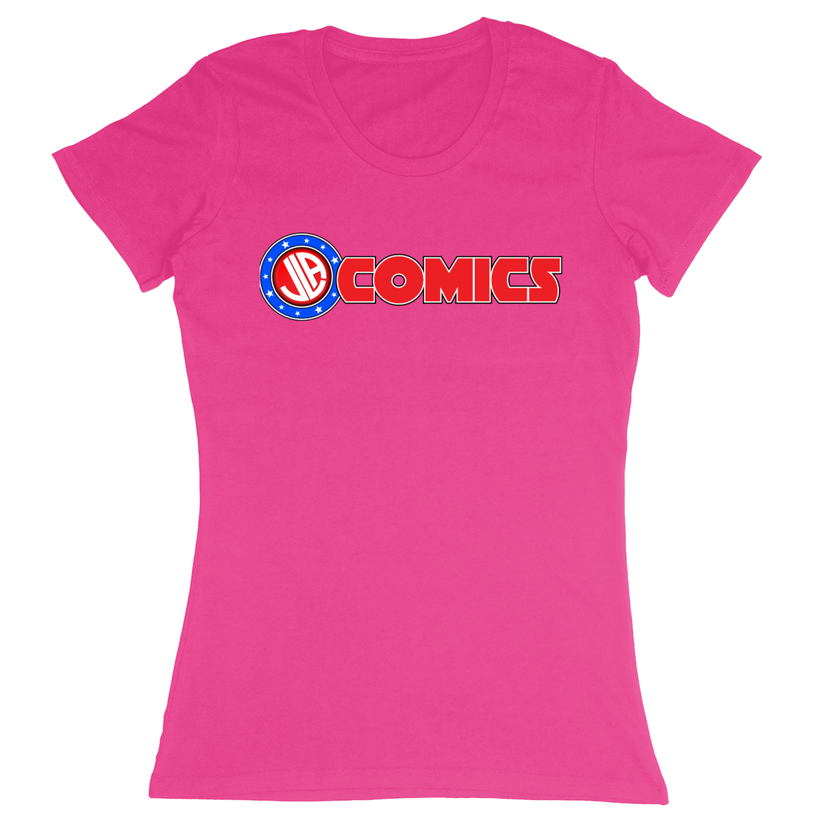 Premium Ladies Fitted Soft T-Shirt - Hot Pink - front***Hot Pink|||Premium Ladies Fitted Soft T-Shirt