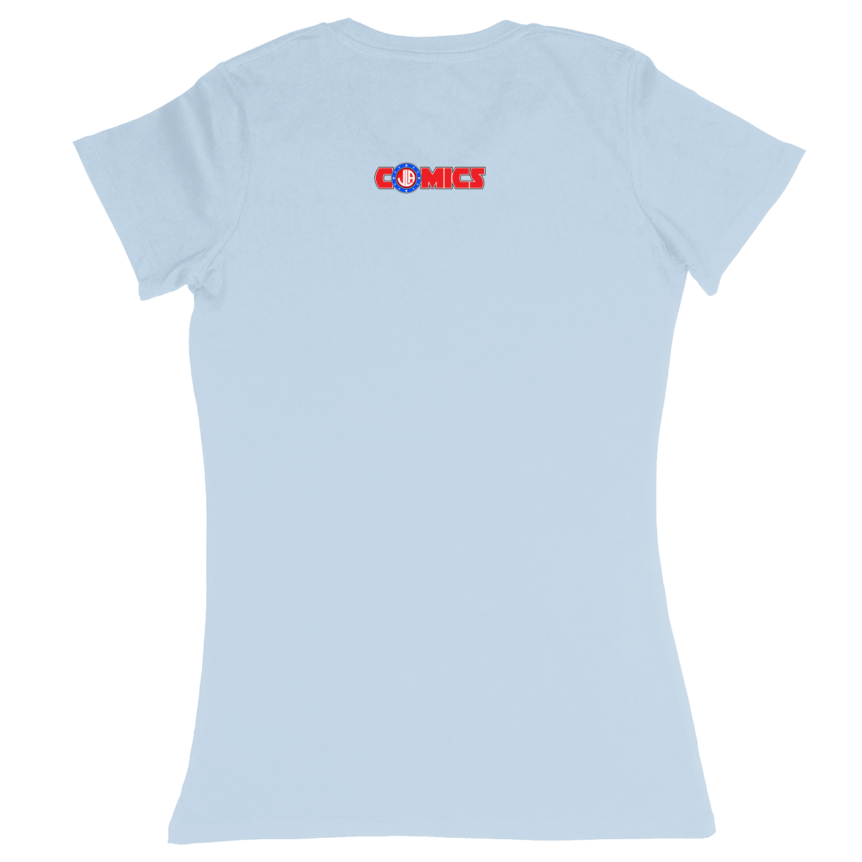 Premium Ladies Fitted Soft T-Shirt - Light Blue - back***Light Blue|||Premium Ladies Fitted Soft T-Shirt