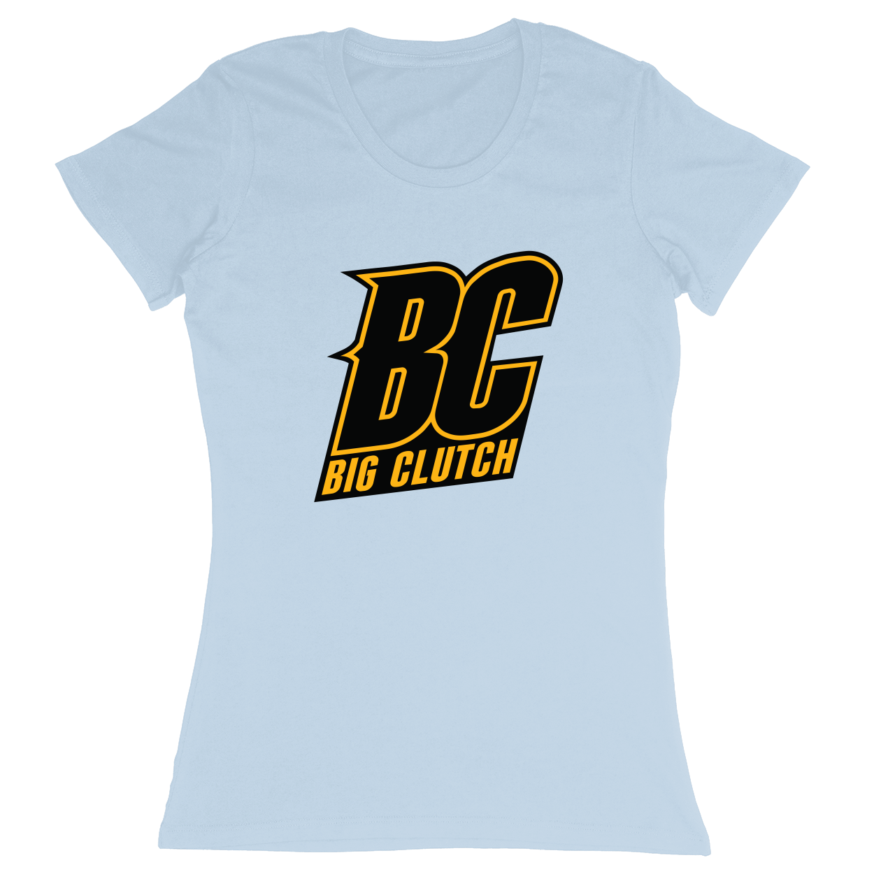 Premium Ladies Fitted Soft T-Shirt - Light Blue - front***Light Blue|||Premium Ladies Fitted Soft T-Shirt