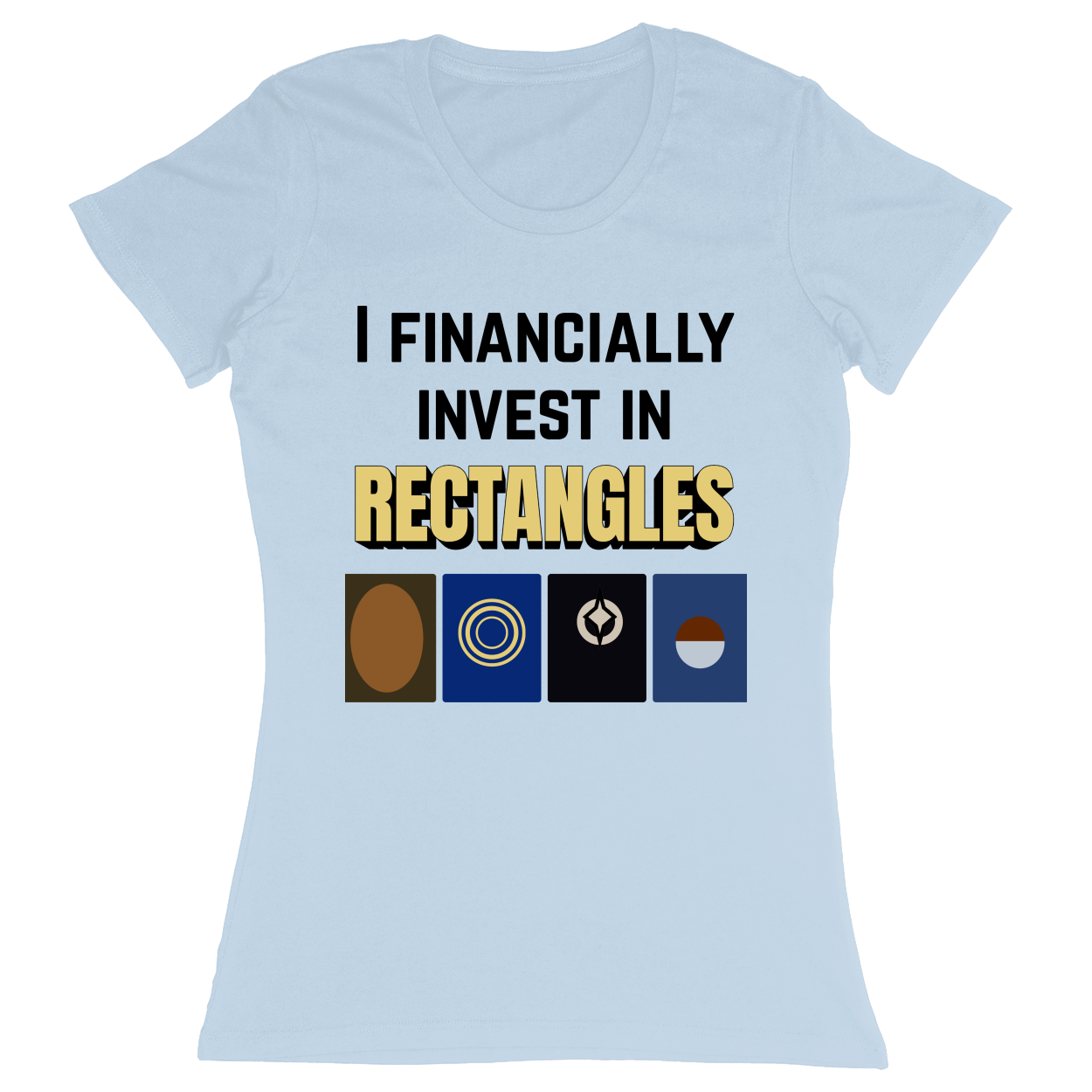 Premium Ladies Fitted Soft T-Shirt - Light Blue - front