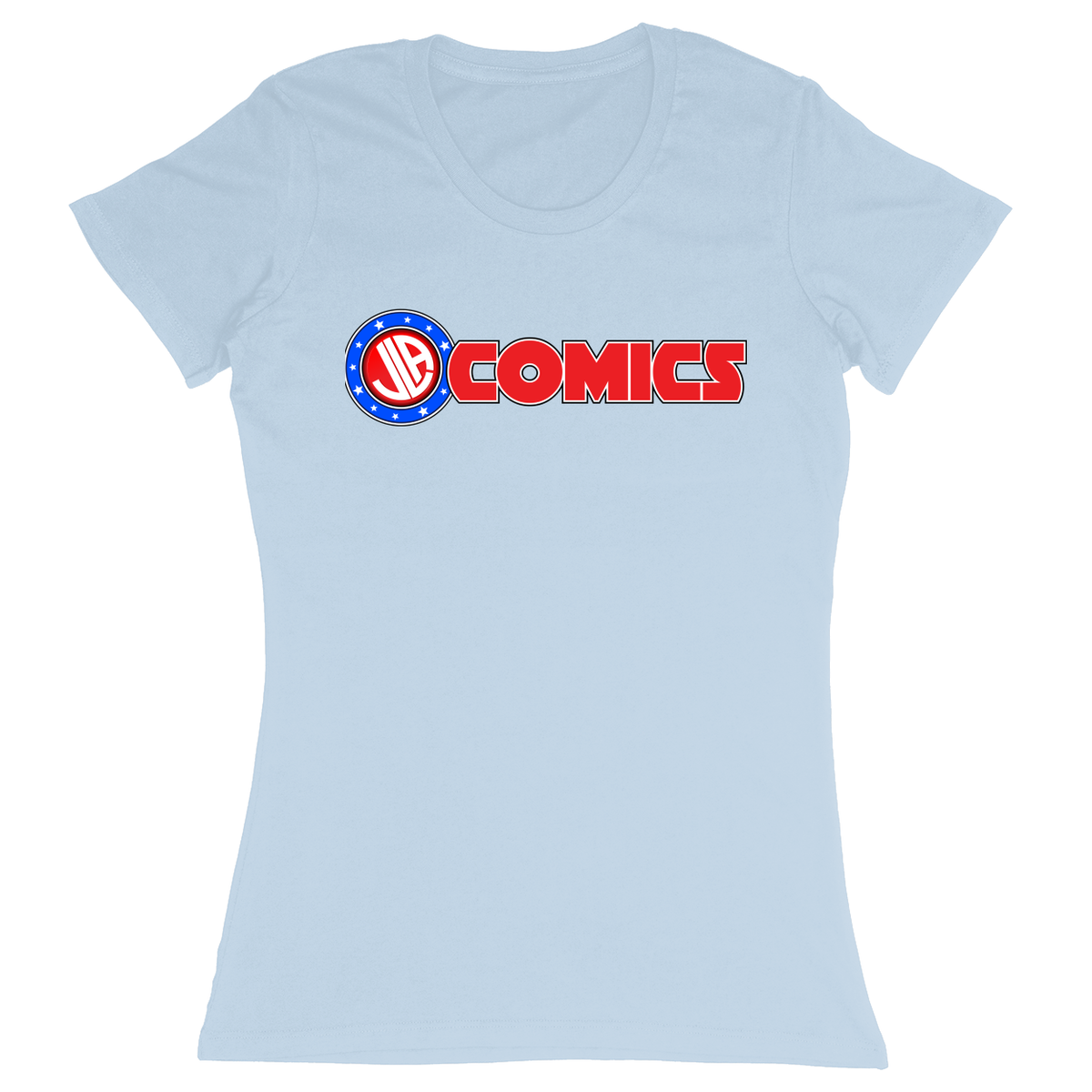 Premium Ladies Fitted Soft T-Shirt - Light Blue - front***Light Blue|||Premium Ladies Fitted Soft T-Shirt