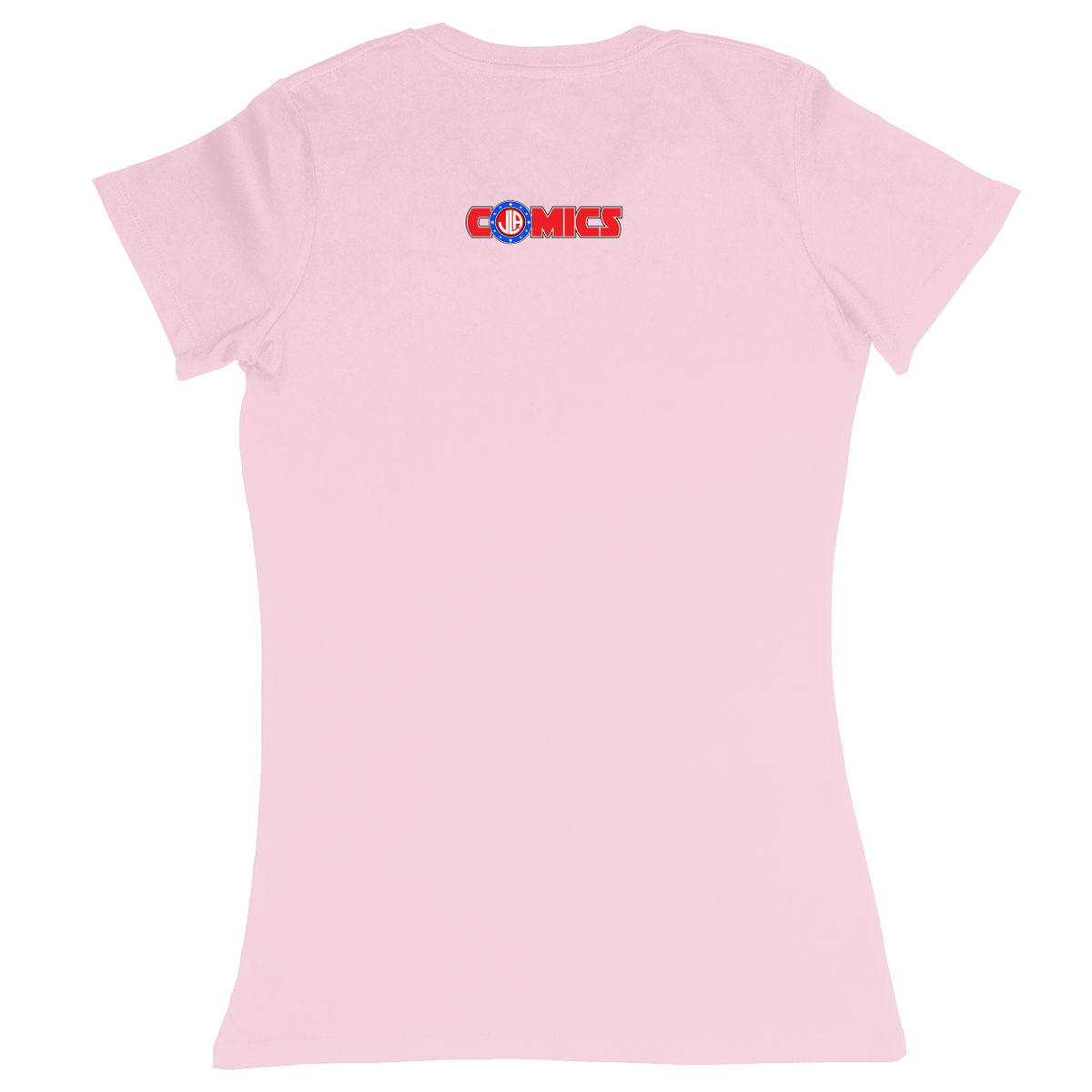 Premium Ladies Fitted Soft T-Shirt - Light Pink - back***Light Pink|||Premium Ladies Fitted Soft T-Shirt