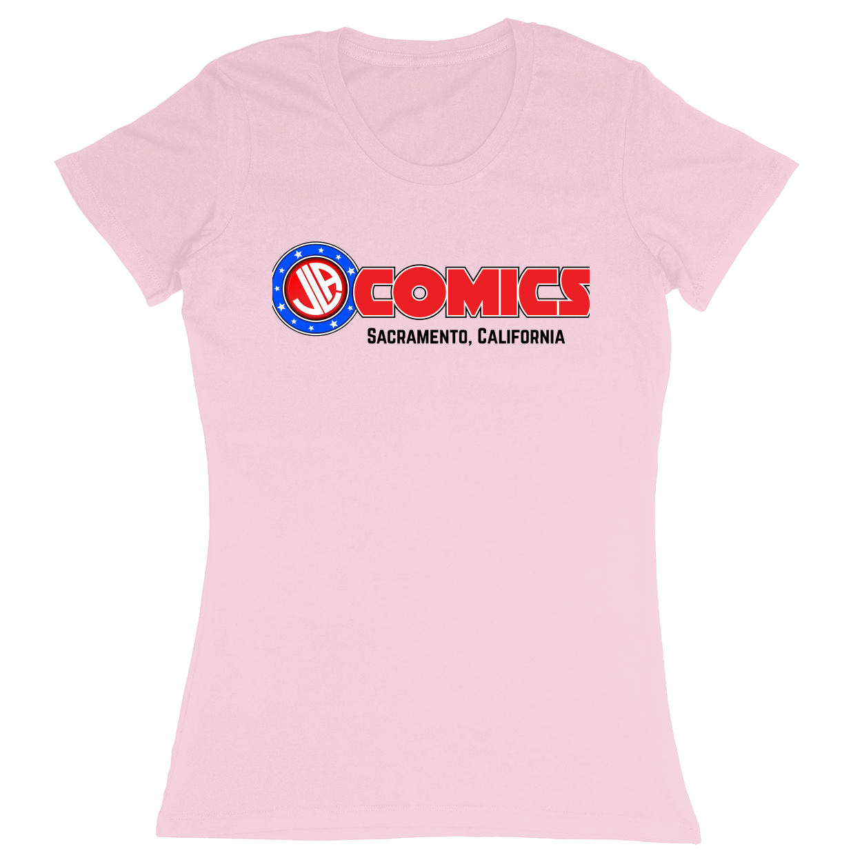Premium Ladies Fitted Soft T-Shirt - Light Pink - front***Light Pink|||Premium Ladies Fitted Soft T-Shirt