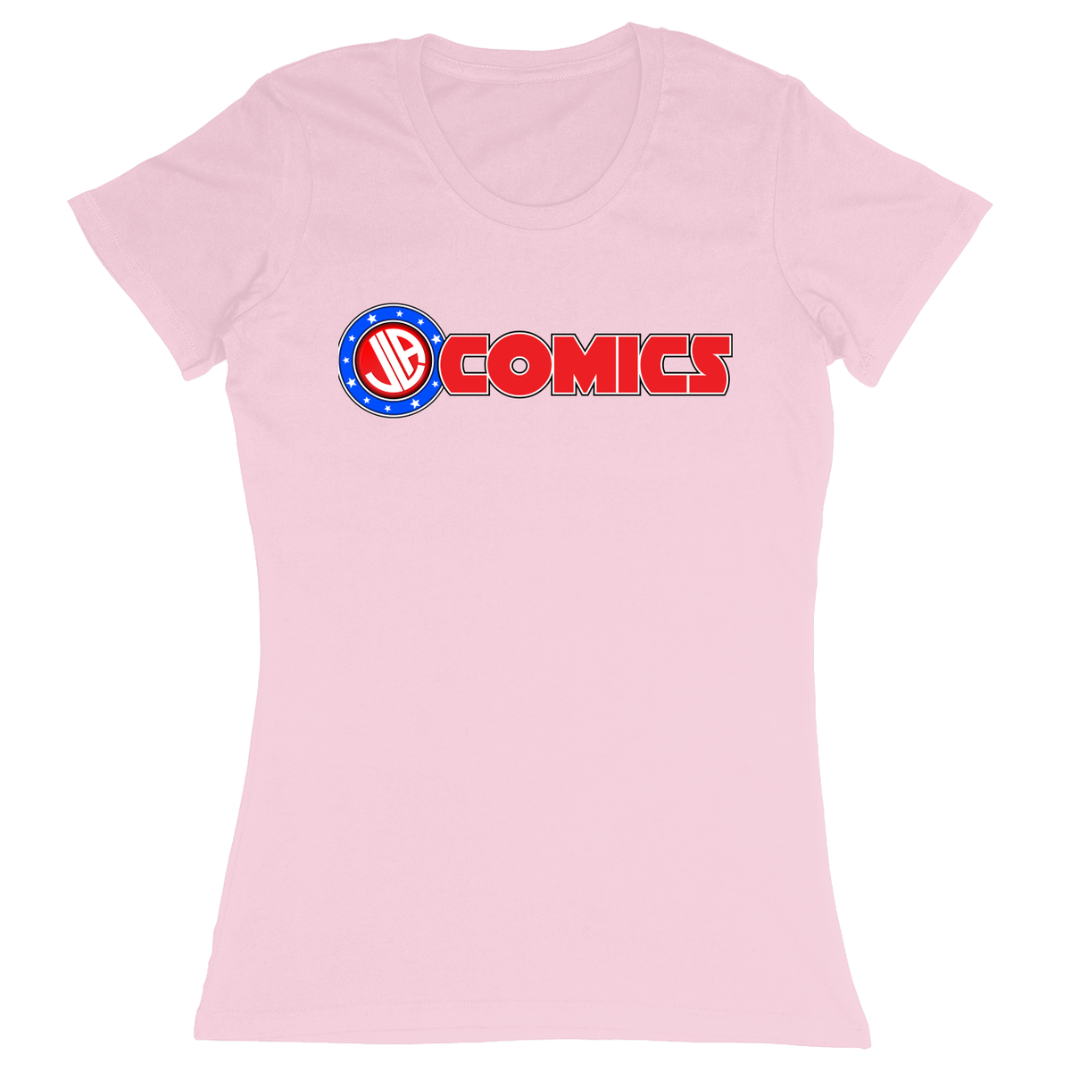 Premium Ladies Fitted Soft T-Shirt - Light Pink - front