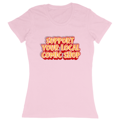 Premium Ladies Fitted Soft T-Shirt - Light Pink - front