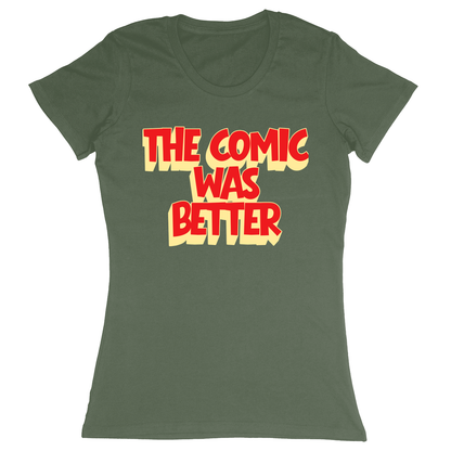 Premium Ladies Fitted Soft T-Shirt - Military Green - front