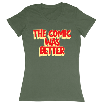 Premium Ladies Fitted Soft T-Shirt - Military Green - front