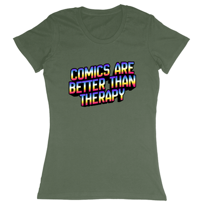 Premium Ladies Fitted Soft T-Shirt - Military Green - front