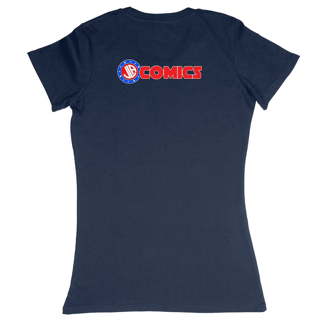 Premium Ladies Fitted Soft T-Shirt - Navy - back***Navy|||Premium Ladies Fitted Soft T-Shirt