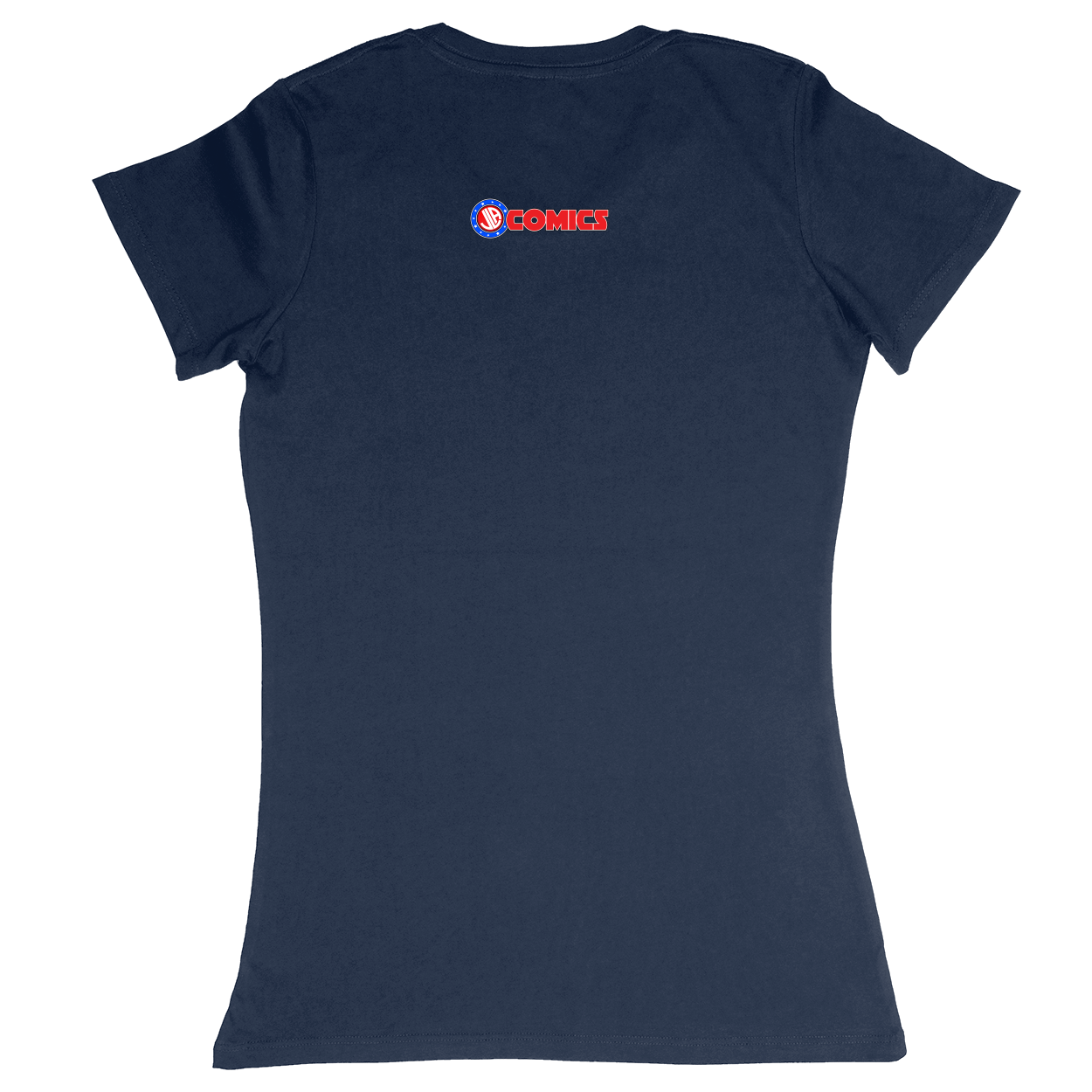 Premium Ladies Fitted Soft T-Shirt - Navy - back