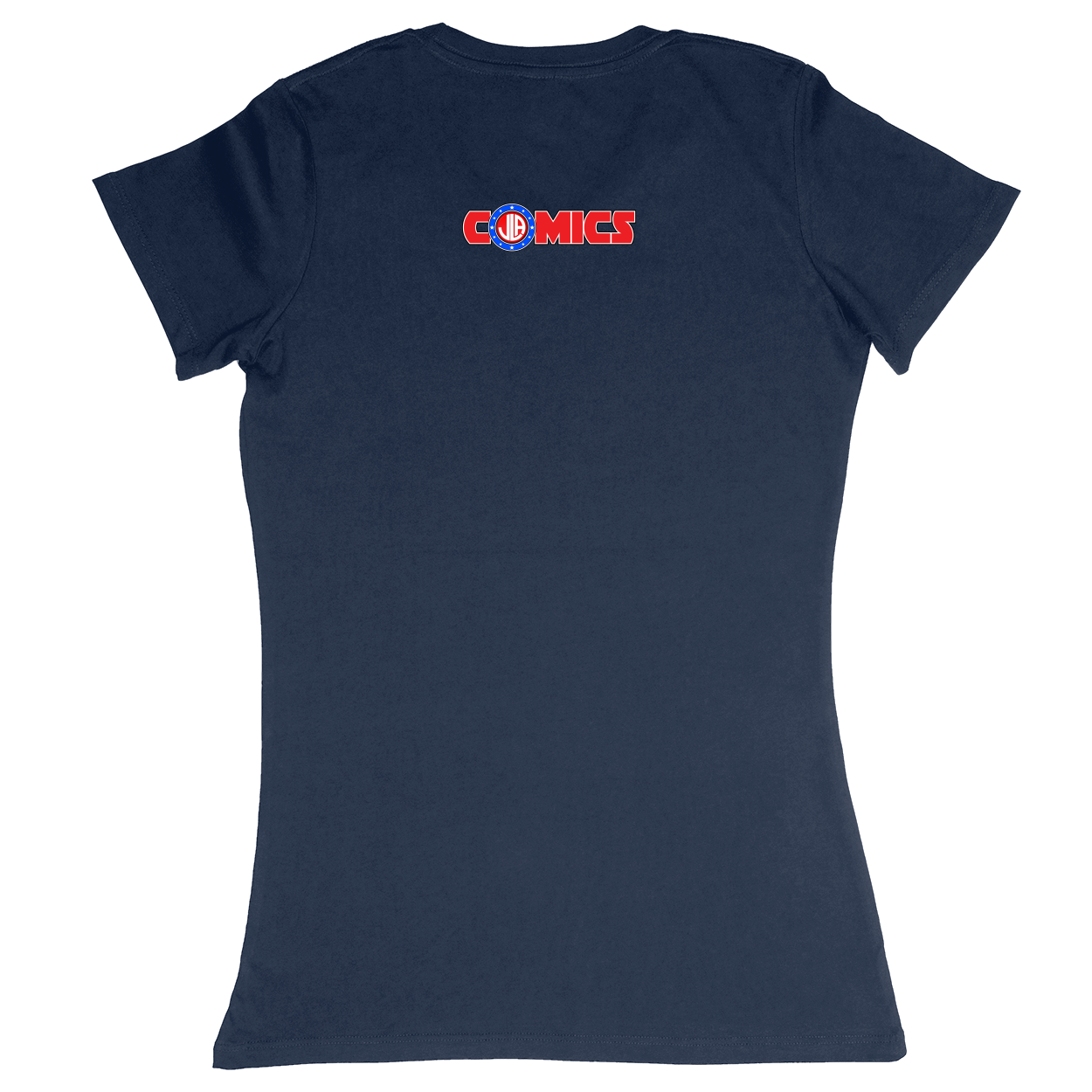 Premium Ladies Fitted Soft T-Shirt - Navy - back