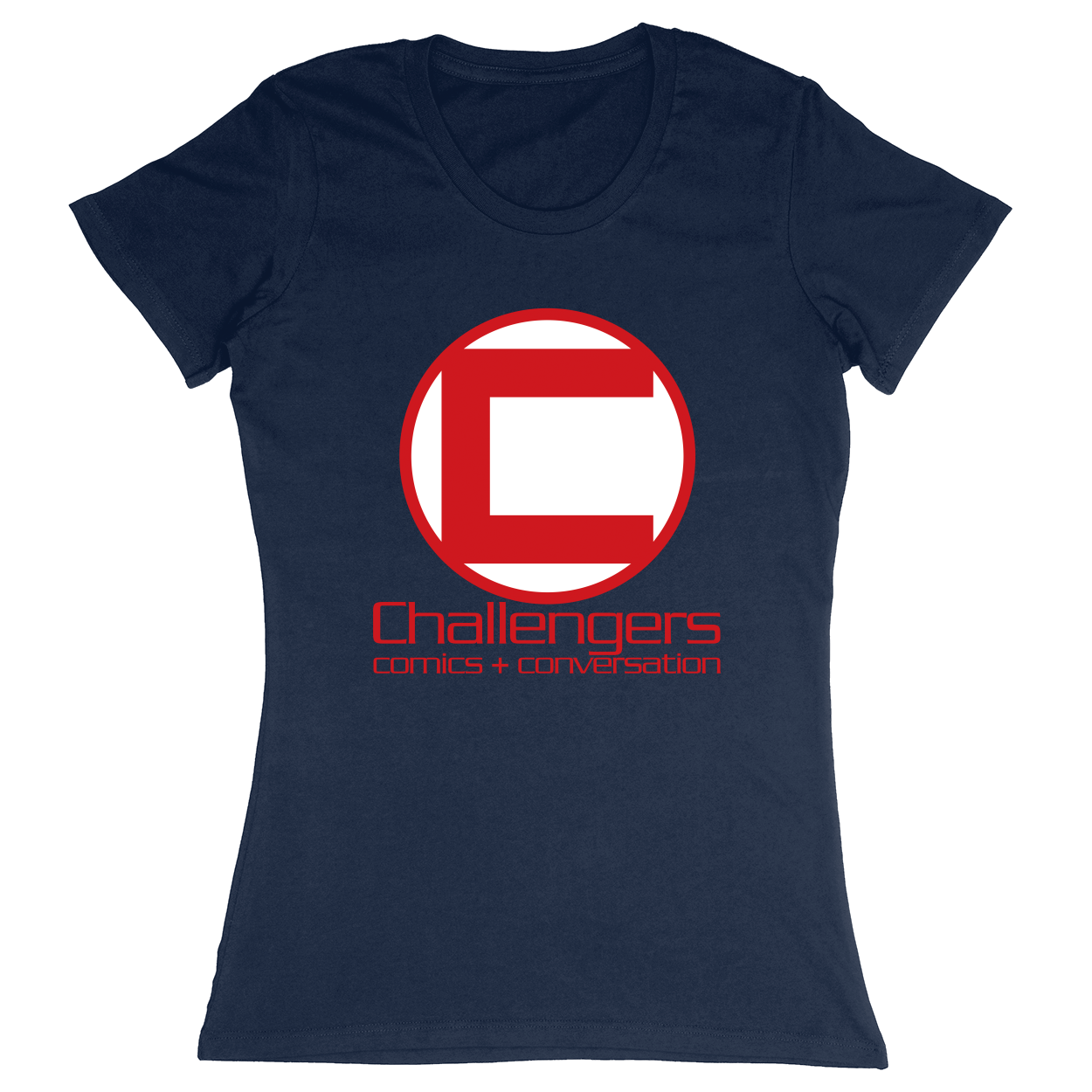 Premium Ladies Fitted Soft T-Shirt - Navy - front***Navy|||Premium Ladies Fitted Soft T-Shirt
