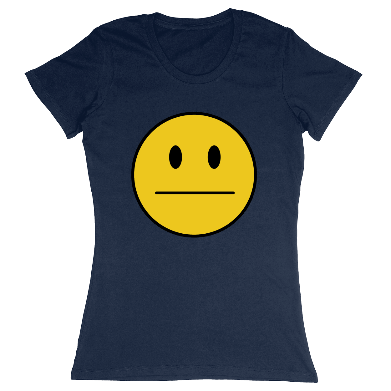 Premium Ladies Fitted Soft T-Shirt - Navy - front