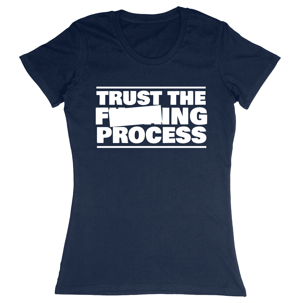 Premium Ladies Fitted Soft T-Shirt - Navy - front***Navy|||Premium Ladies Fitted Soft T-Shirt