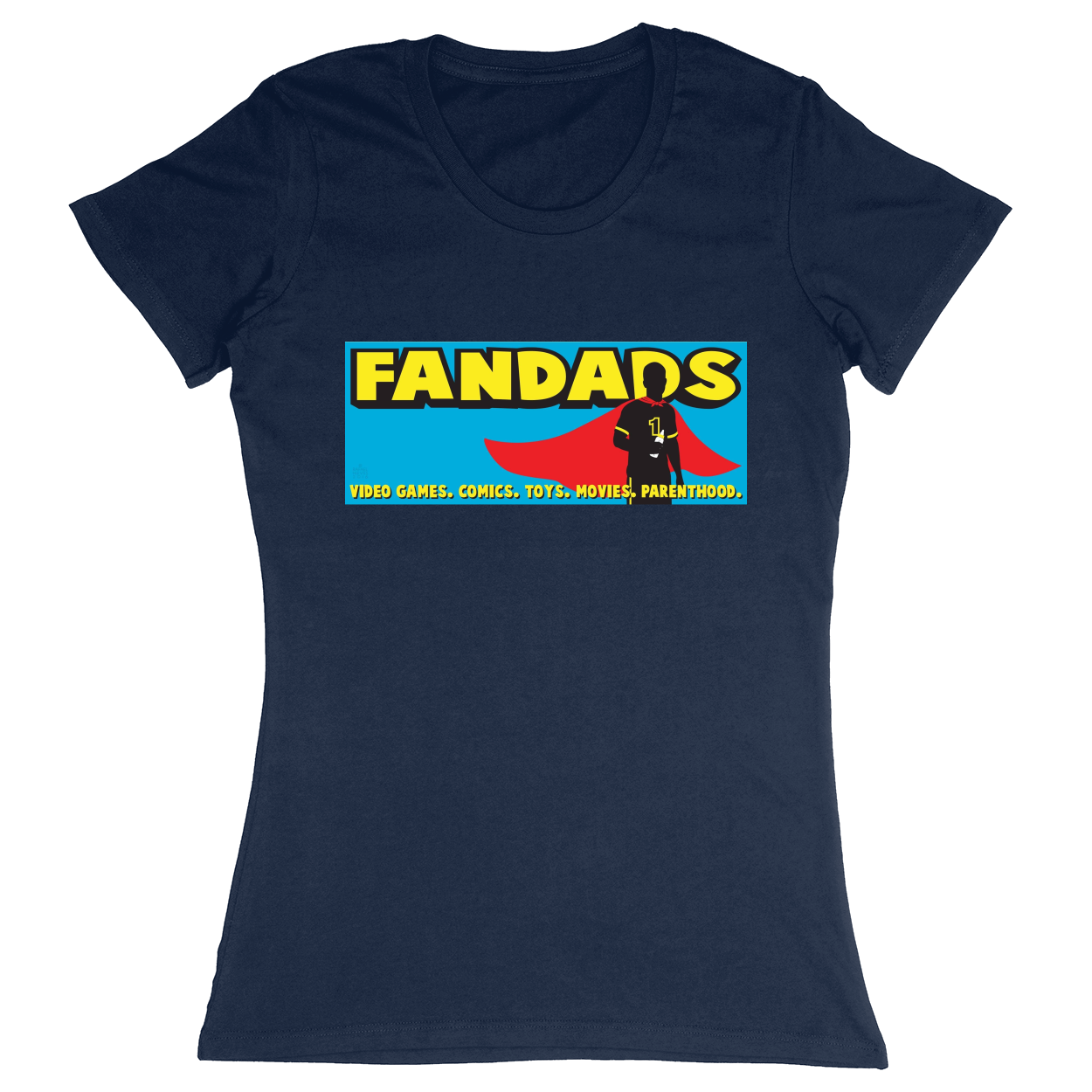 Premium Ladies Fitted Soft T-Shirt - Navy - front