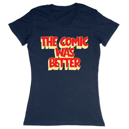 Premium Ladies Fitted Soft T-Shirt - Navy - front
