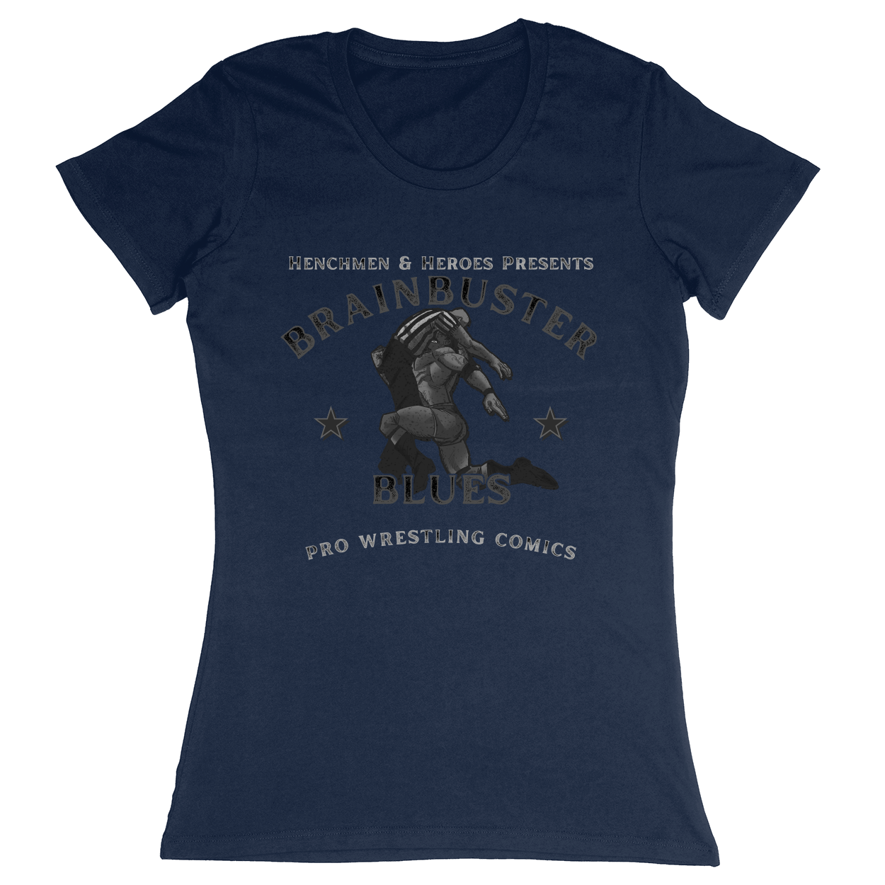 Premium Ladies Fitted Soft T-Shirt - Navy - front***Navy|||Premium Ladies Fitted Soft T-Shirt