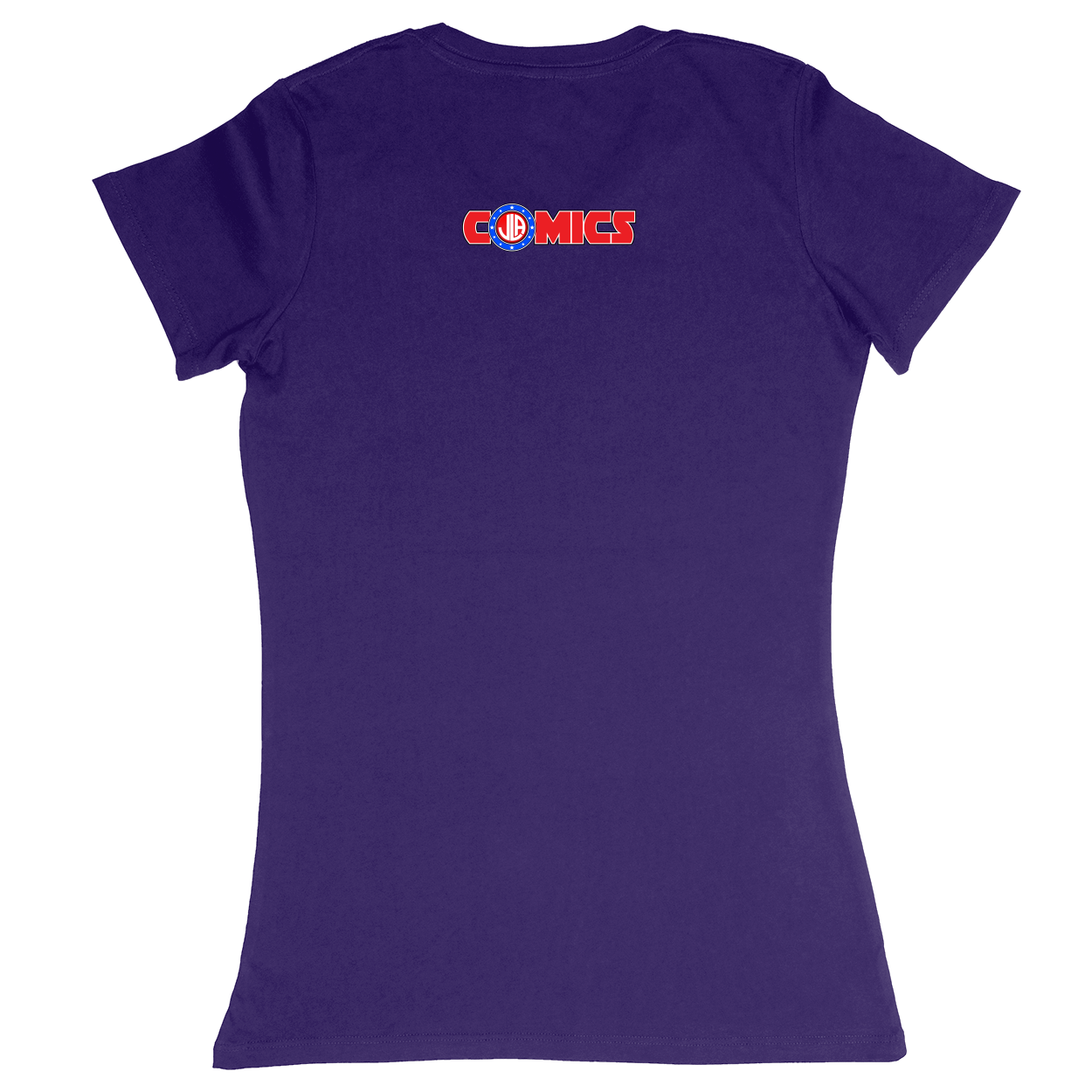 Premium Ladies Fitted Soft T-Shirt - Purple - back