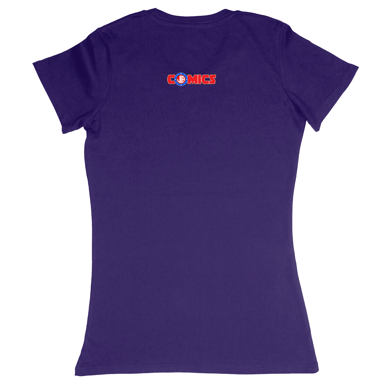 Premium Ladies Fitted Soft T-Shirt - Purple - back