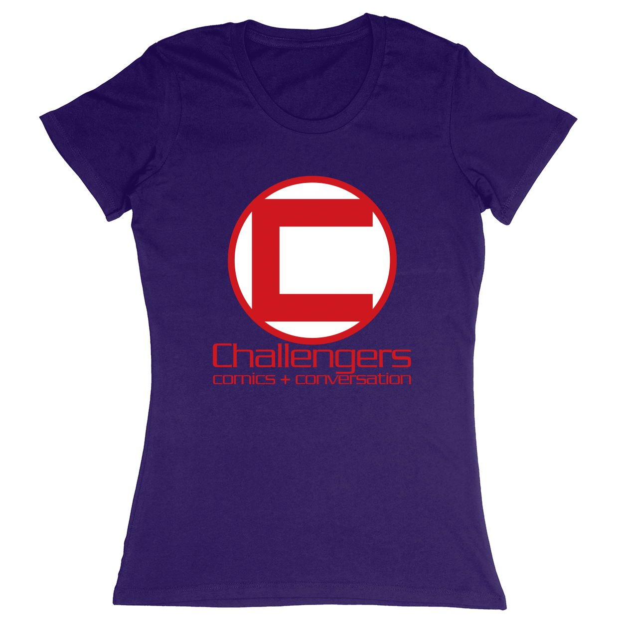 Premium Ladies Fitted Soft T-Shirt - Purple - front***Purple|||Premium Ladies Fitted Soft T-Shirt