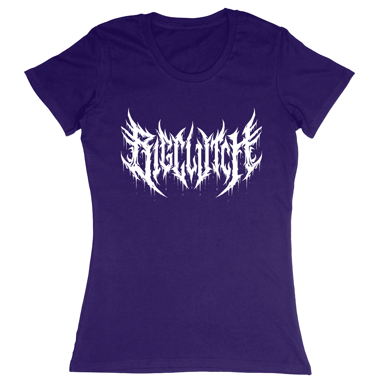 Premium Ladies Fitted Soft T-Shirt - Purple - front