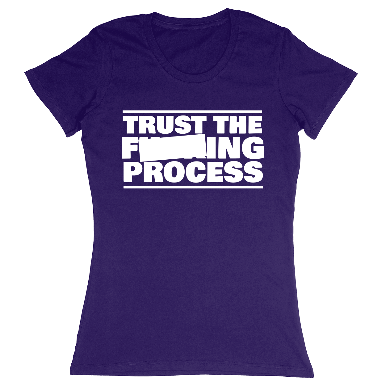 Premium Ladies Fitted Soft T-Shirt - Purple - front***Purple|||Premium Ladies Fitted Soft T-Shirt