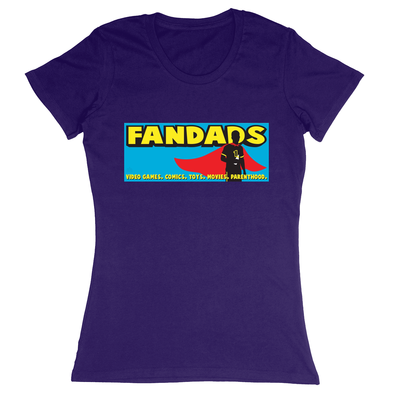 Premium Ladies Fitted Soft T-Shirt - Purple - front