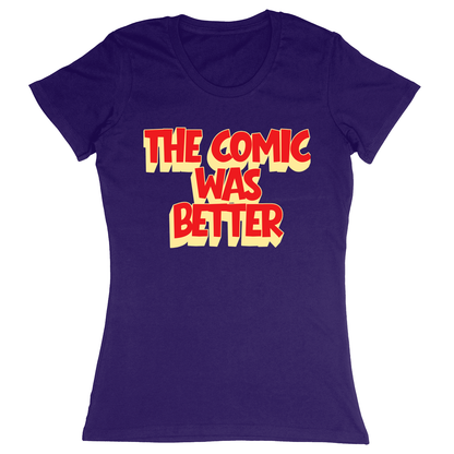 Premium Ladies Fitted Soft T-Shirt - Purple - front