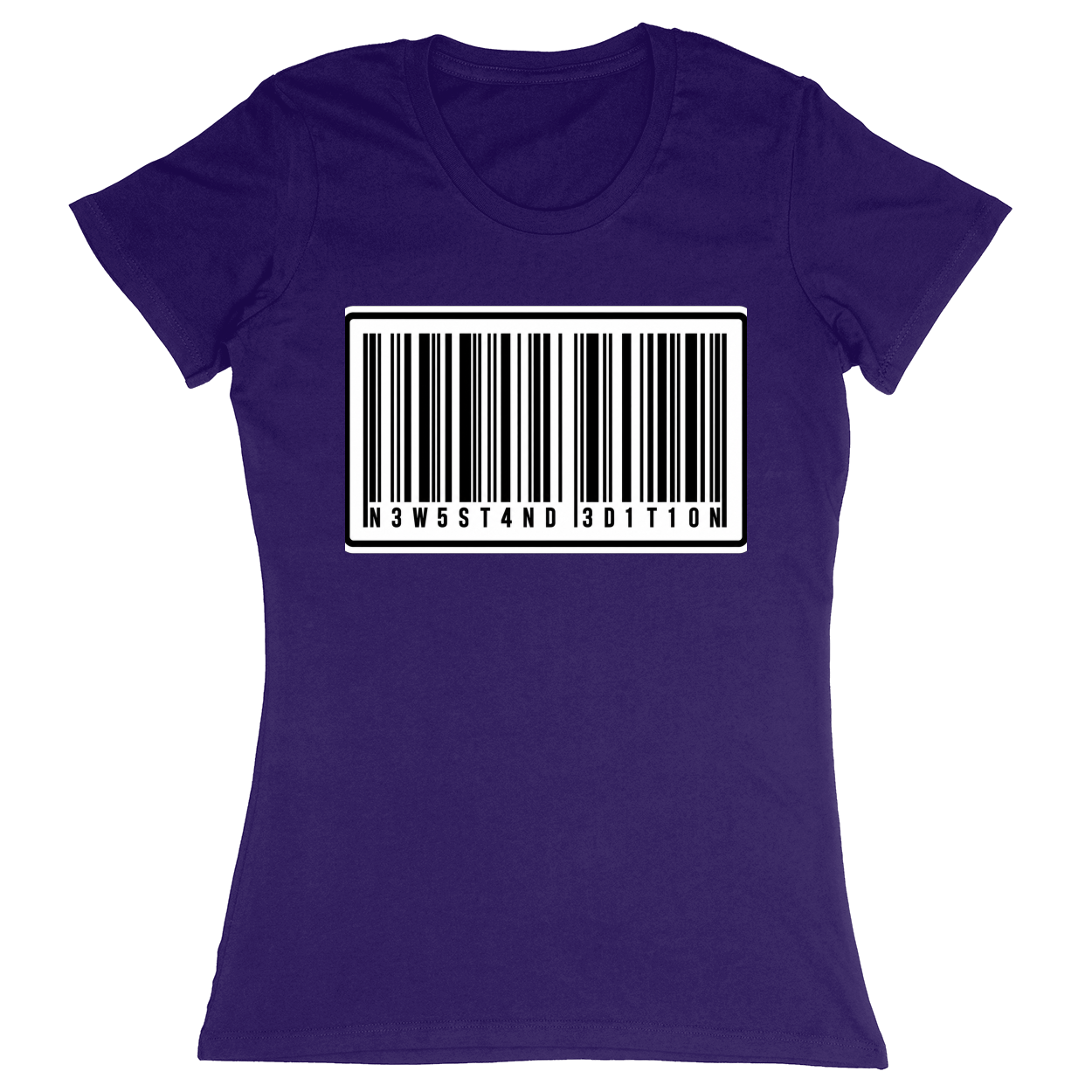 Premium Ladies Fitted Soft T-Shirt - Purple - front