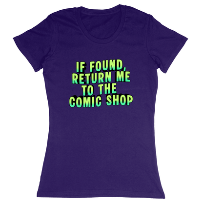 Premium Ladies Fitted Soft T-Shirt - Purple - front