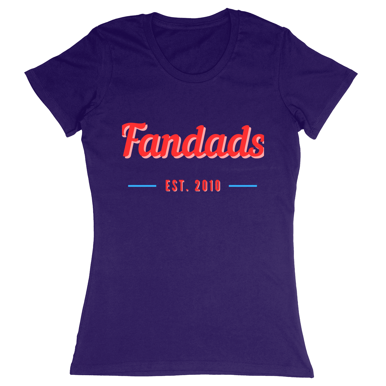Premium Ladies Fitted Soft T-Shirt - Purple - front***Purple|||Premium Ladies Fitted Soft T-Shirt