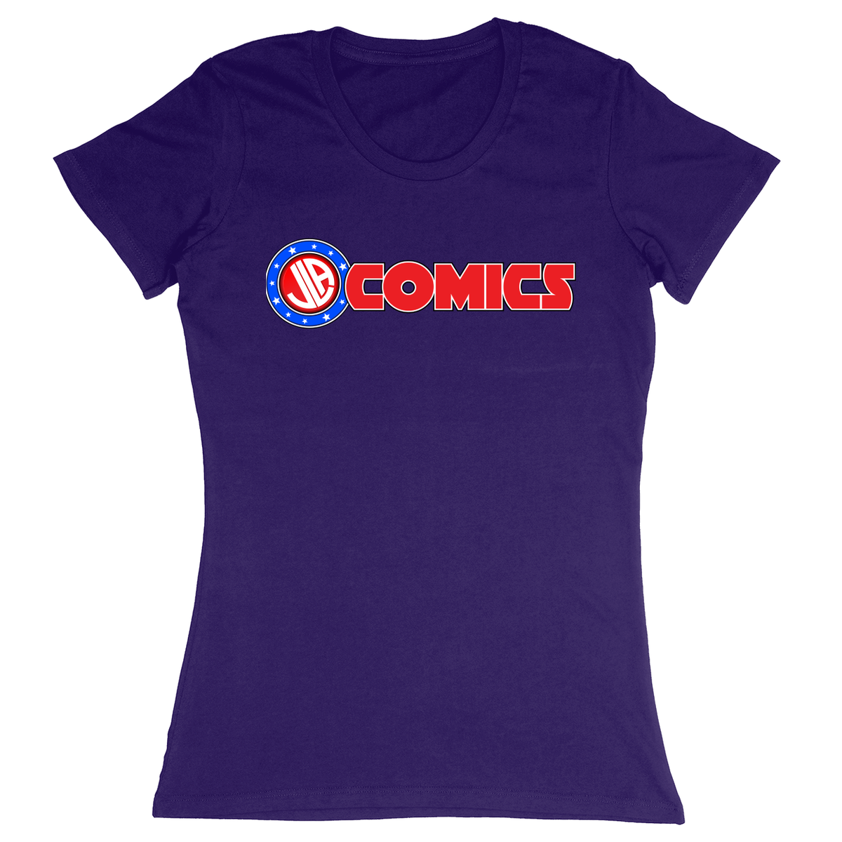 Premium Ladies Fitted Soft T-Shirt - Purple - front