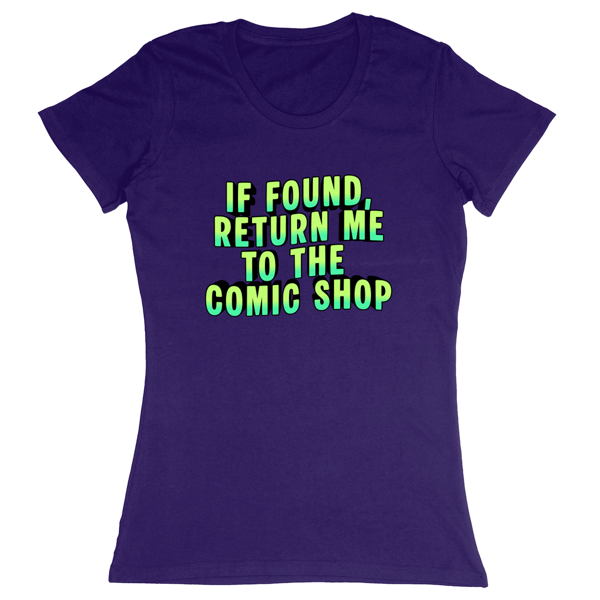 Premium Ladies Fitted Soft T-Shirt - Purple - front***Purple|||Premium Ladies Fitted Soft T-Shirt