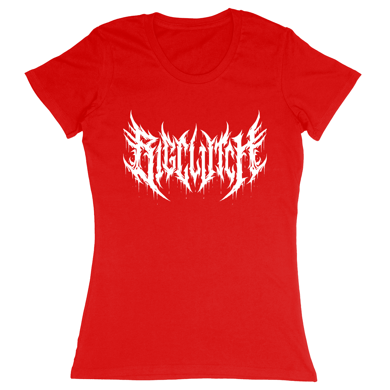 Premium Ladies Fitted Soft T-Shirt - Red - front***Red|||Premium Ladies Fitted Soft T-Shirt