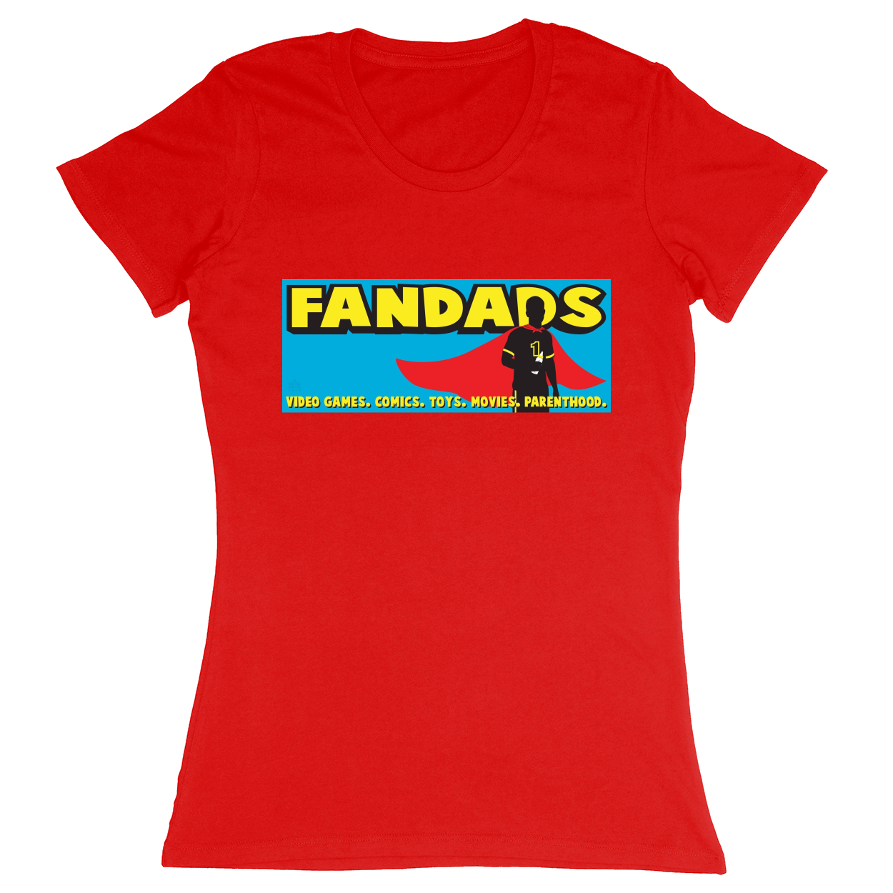 Premium Ladies Fitted Soft T-Shirt - Red - front***Red|||Premium Ladies Fitted Soft T-Shirt