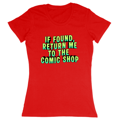 Premium Ladies Fitted Soft T-Shirt - Red - front
