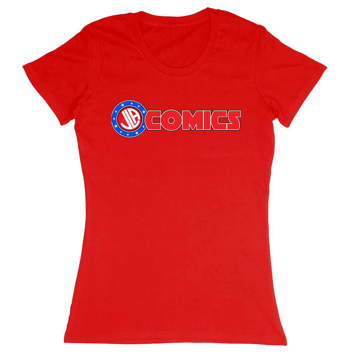 Premium Ladies Fitted Soft T-Shirt - Red - front