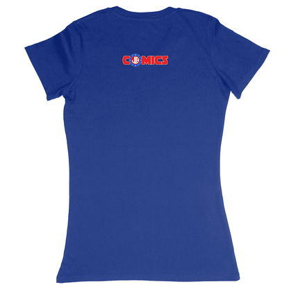 Premium Ladies Fitted Soft T-Shirt - Royal - back
