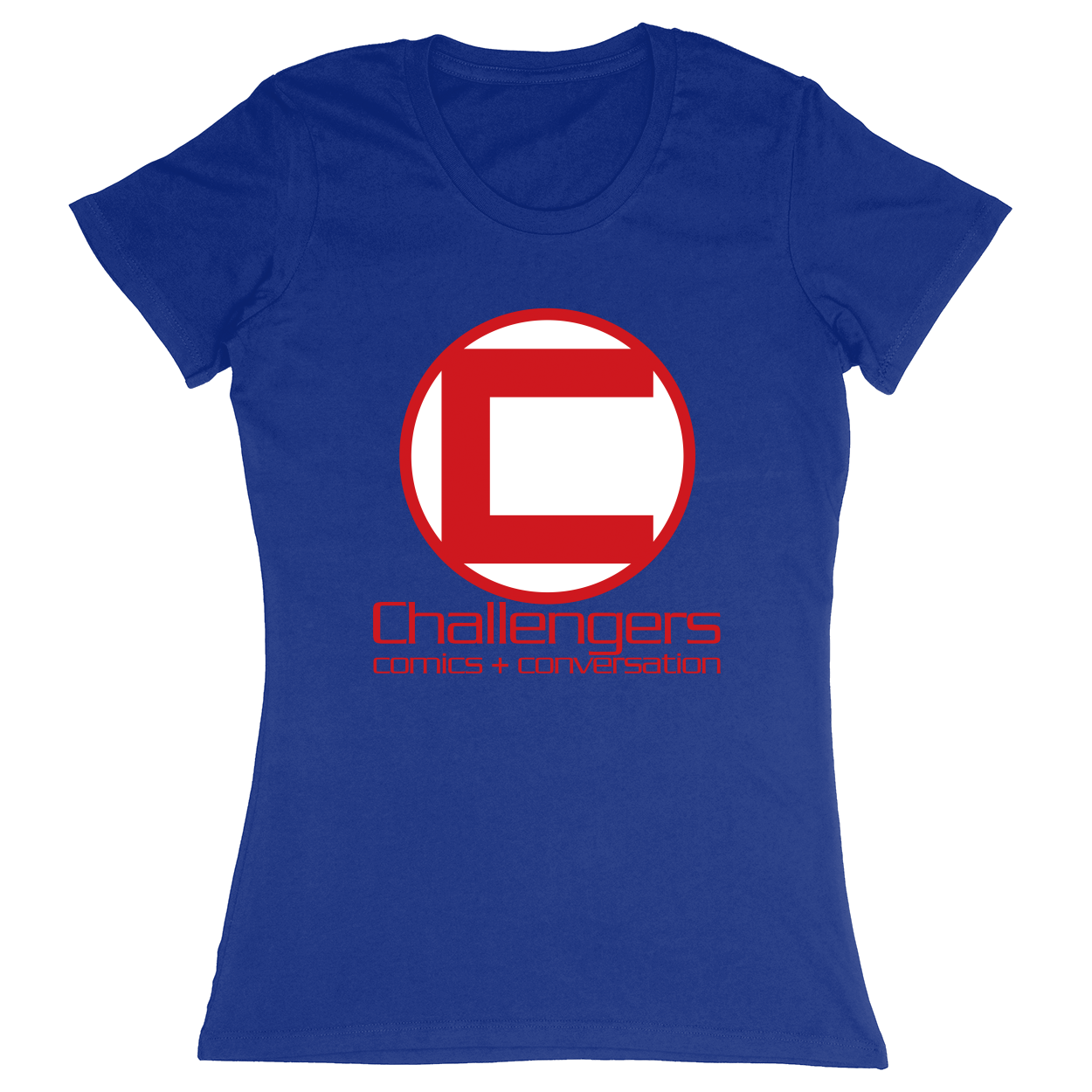 Premium Ladies Fitted Soft T-Shirt - Royal - front***Royal|||Premium Ladies Fitted Soft T-Shirt