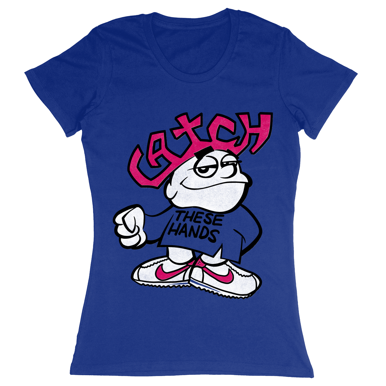 Premium Ladies Fitted Soft T-Shirt - Royal - front