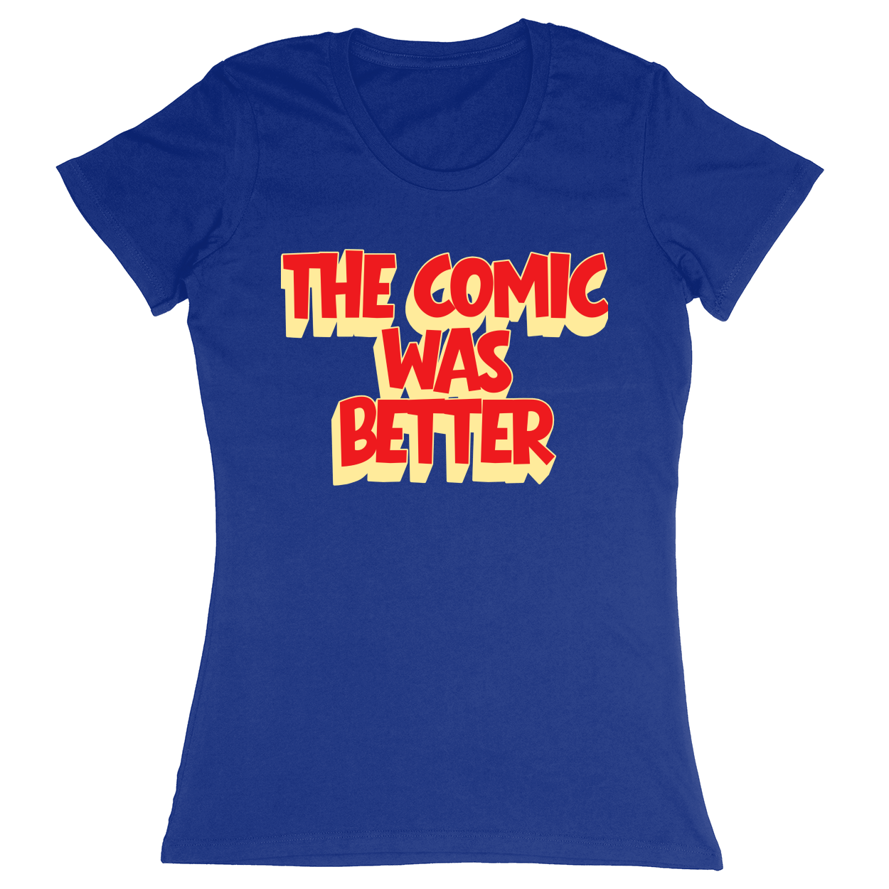 Premium Ladies Fitted Soft T-Shirt - Royal - front***Royal|||Premium Ladies Fitted Soft T-Shirt