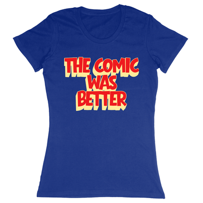 Premium Ladies Fitted Soft T-Shirt - Royal - front