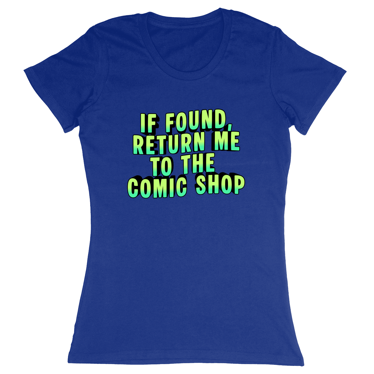 Premium Ladies Fitted Soft T-Shirt - Royal - front***Royal|||Premium Ladies Fitted Soft T-Shirt